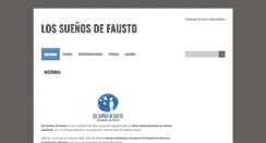 Desktop Screenshot of lossuenosdefausto.com